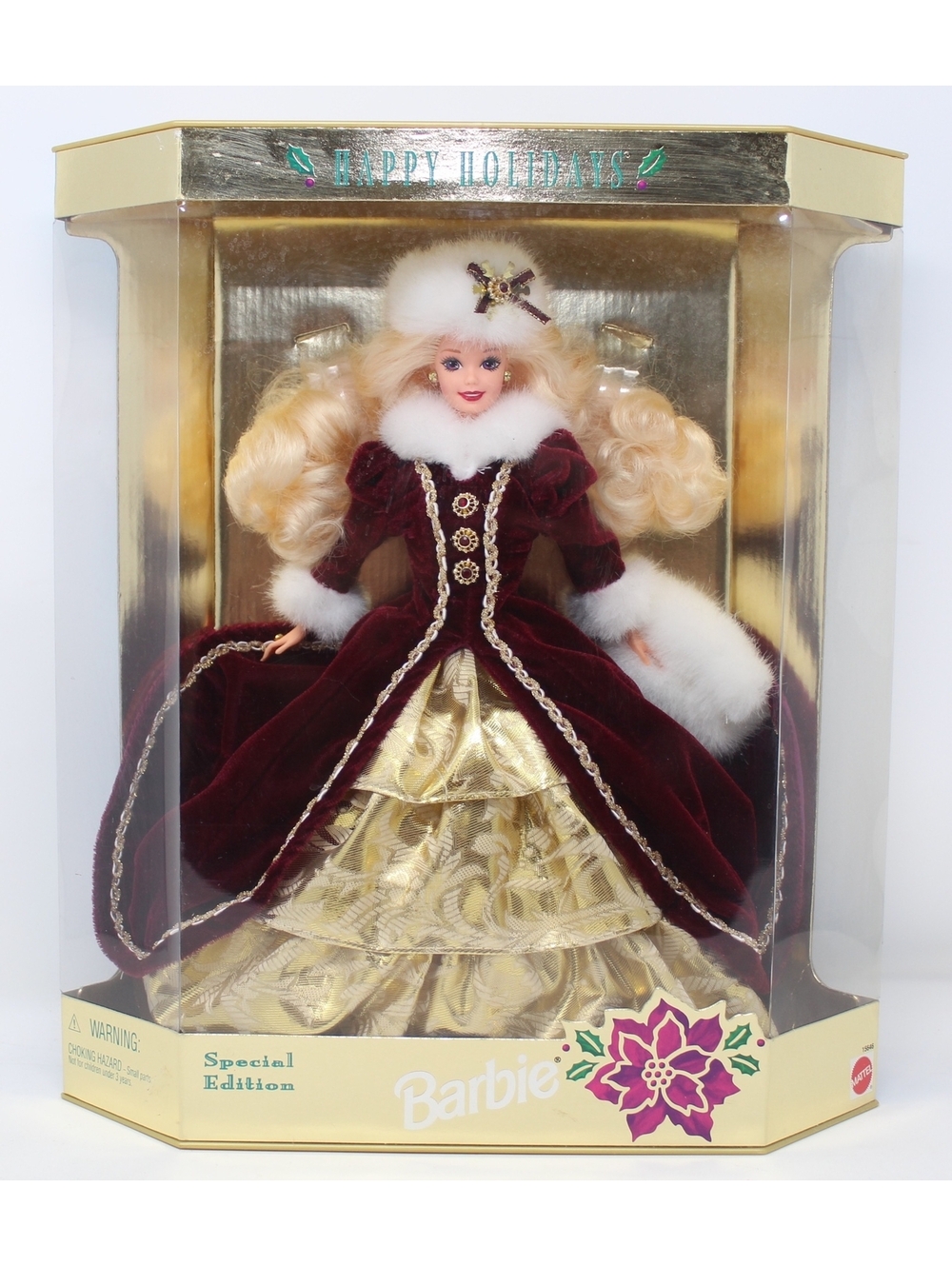 Vintage Mattel 15646 Barbie Doll Happy Holidays 1996 Special Edition New NRFB